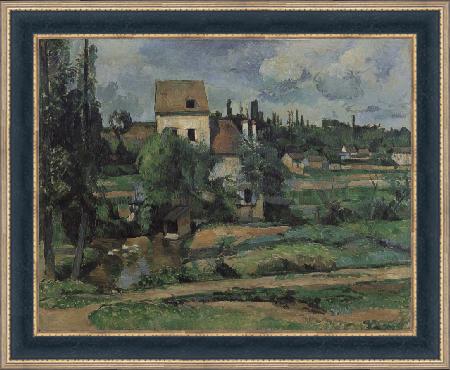 framed  Paul Cezanne Mill on the Couleuvre at Pontoise, Ta3127-2